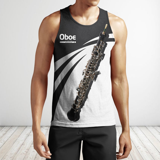 Oboe music 3d hoodie shirt for men and women ver 1 HG HAC19122-Apparel-HG-Men's tank top-S-Vibe Cosy™