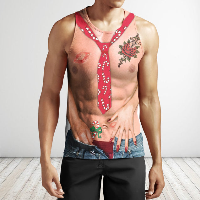 Beautiful 3D body ugly sweater HAC20 HG14102-Apparel-HG-Men's Tank Top-S-Vibe Cosy™