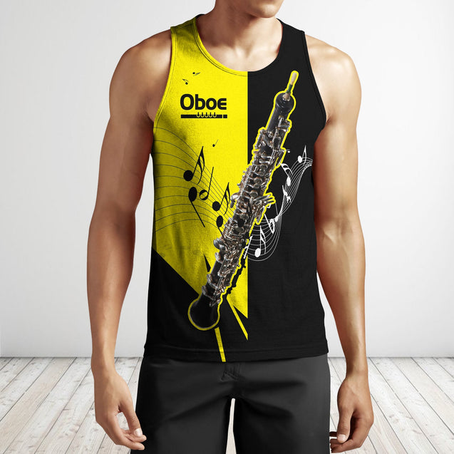 Oboe music 3d hoodie shirt for men and women HG HAC20121-Apparel-HG-Men's tank top-S-Vibe Cosy™