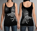 The Raven of Odin - Tattoo Style-Apparel-HP Arts-Women's Tank Top-S-Vibe Cosy™