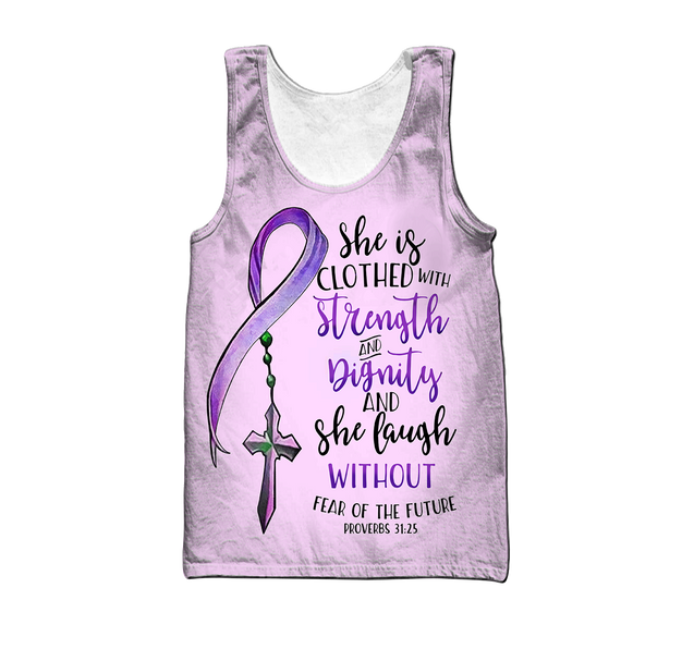 Alzheimer awareness Bible Verse 3D All Over Printed Shirts For Men and Women HHT04082002