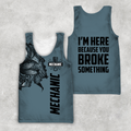 Mechanic Tattoo I'm Here Because You Broke Something All Over Printed Unisex Shirts TR1611202VH