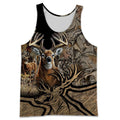 Camo Caribou Deer Hunting Hoodie T-Shirt Sweatshirt NM-Apparel-NM-Tank Top-S-Vibe Cosy™