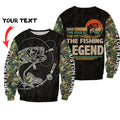 Fishing Dad The fishing Legend Customize 3d all over printed shirts for men and women HC27403 - Amaze Style™-Apparel