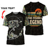 Fishing Dad The fishing Legend Customize 3d all over printed shirts for men and women HC27403 - Amaze Style™-Apparel