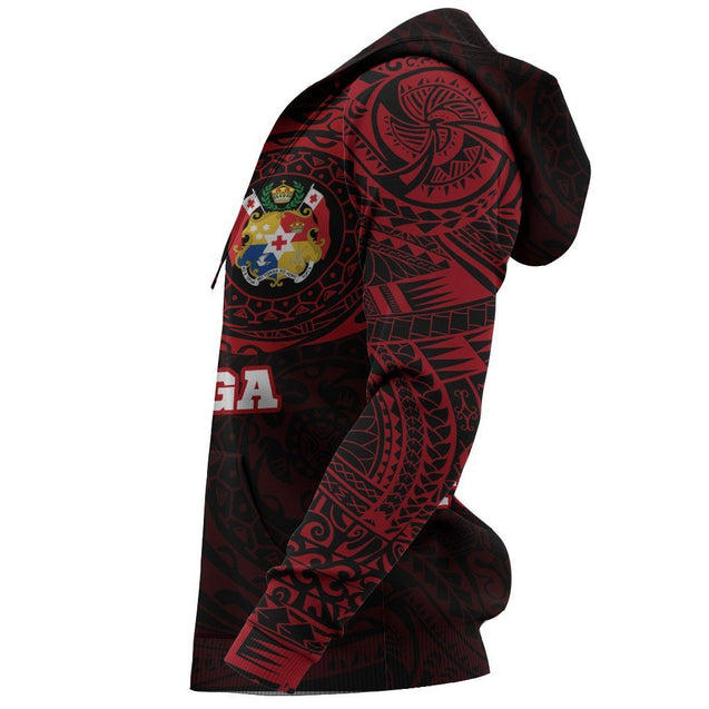 Tonga in My Heart Polynesian Tattoo Style New Hoodie New NNK 1207-Apparel-NNK-Hoodie-S-Vibe Cosy™