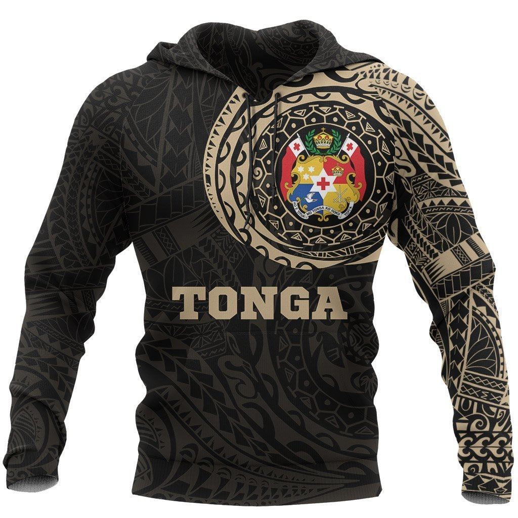 Tonga in My Heart Polynesian Tattoo Style Hoodie-Apparel-Phaethon-Hoodie-S-Vibe Cosy™