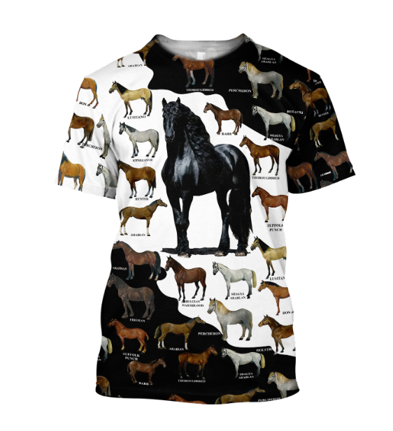 Love Horse 3D All Over Printed Shirts
