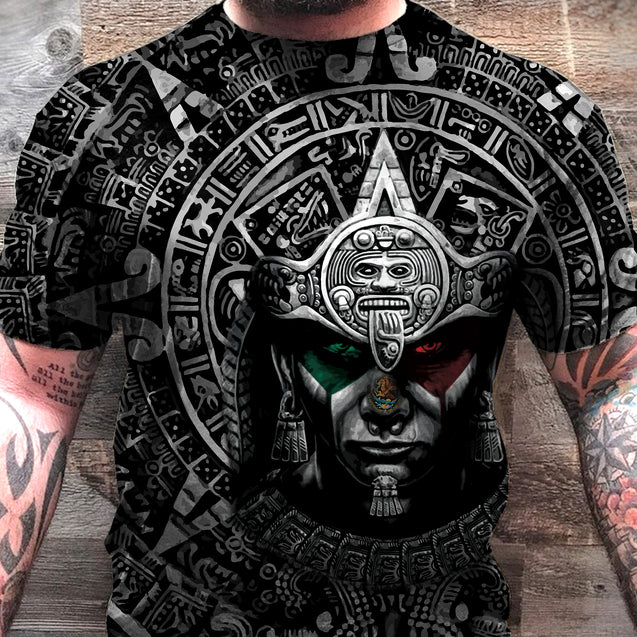 3D All Over Aztec Warrior Mexican - Amaze Style™-Apparel