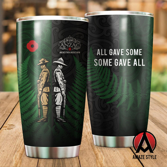 ANZAC day lest we forget Kiwi and Australia Soldier Stainless Steel Tumbler 20 Oz TR180201 - Amaze Style™-Tumbler