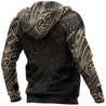 Turtle Maori Tattoo All Over Hoodie Gold NVD-Apparel-Dung Van-Hoodie-S-Vibe Cosy™