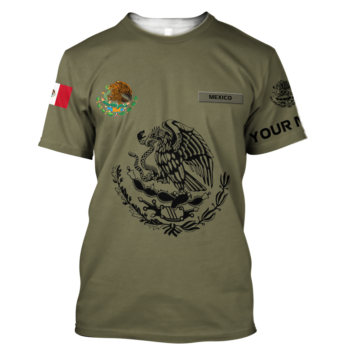 Mexican Customize 3D All Over Printed Shirts For Men And Women PD04012103