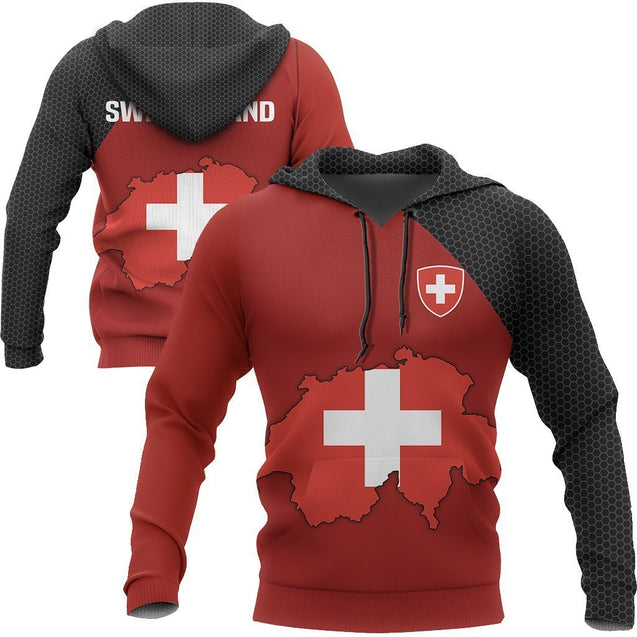 Switzerland Map Special Hoodie-Apparel-Phaethon-Hoodie-S-Vibe Cosy™