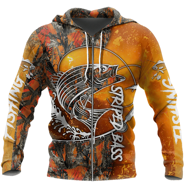 Bass Fishing 3D All Over Printed Shirts for Men and Women TT0037-Apparel-TT-Zipped Hoodie-S-Vibe Cosy™