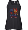 Nation Sitter Pitbull Pi261203-Apparel-Amsbk-Racerback Tank-Black-XS-Vibe Cosy™