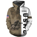 U.S M.C 3D All Over Printed Shirts for Men and Women TT0012-Apparel-TT-Zipped Hoodie-S-Vibe Cosy™