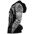 Viking Odin's Eye with Raven-Apparel-HP Arts-Hoodie-S-Vibe Cosy™