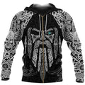 Viking Odin's Eye with Raven-Apparel-HP Arts-Zip Hoodie-S-Vibe Cosy™