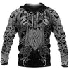 3D Printed Vikings Odin Mjolnir Thor's Hammer-Apparel-HP Arts-Hoodie-S-Vibe Cosy™