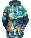Friends And Starry Night-ghibli-VIO STORE-Hoodie-S-Vibe Cosy™