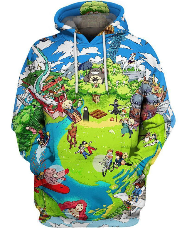 Green Planet-ghibli-VIO STORE-Hoodie-S-Vibe Cosy™