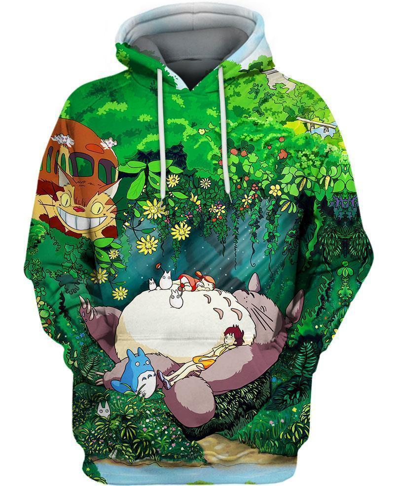 Sleep In The Green Forest DTD07072001-ghibli-VIO STORE-Hoodie-S-Vibe Cosy™
