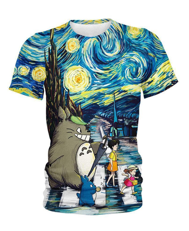 Friends And Starry Night-ghibli-VIO STORE-Kid-S-Vibe Cosy™