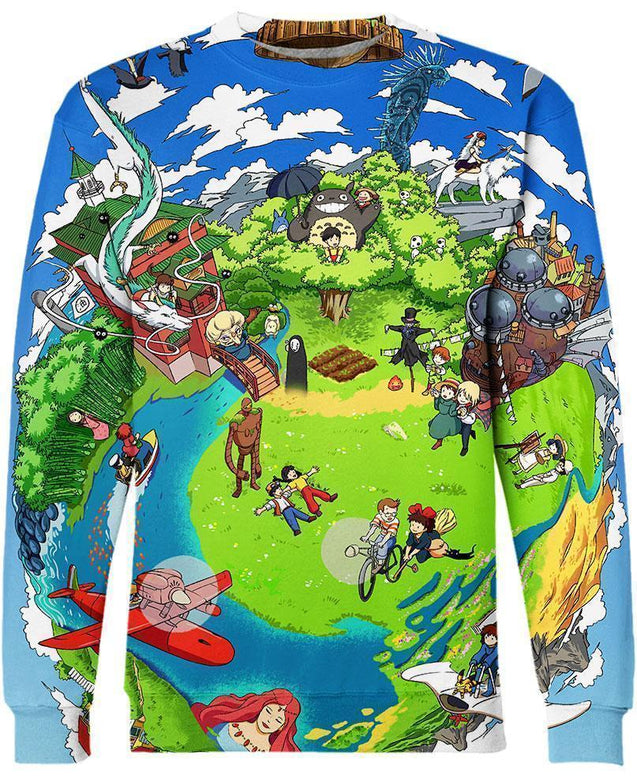 Green Planet-ghibli-VIO STORE-Sweatshirt-S-Vibe Cosy™