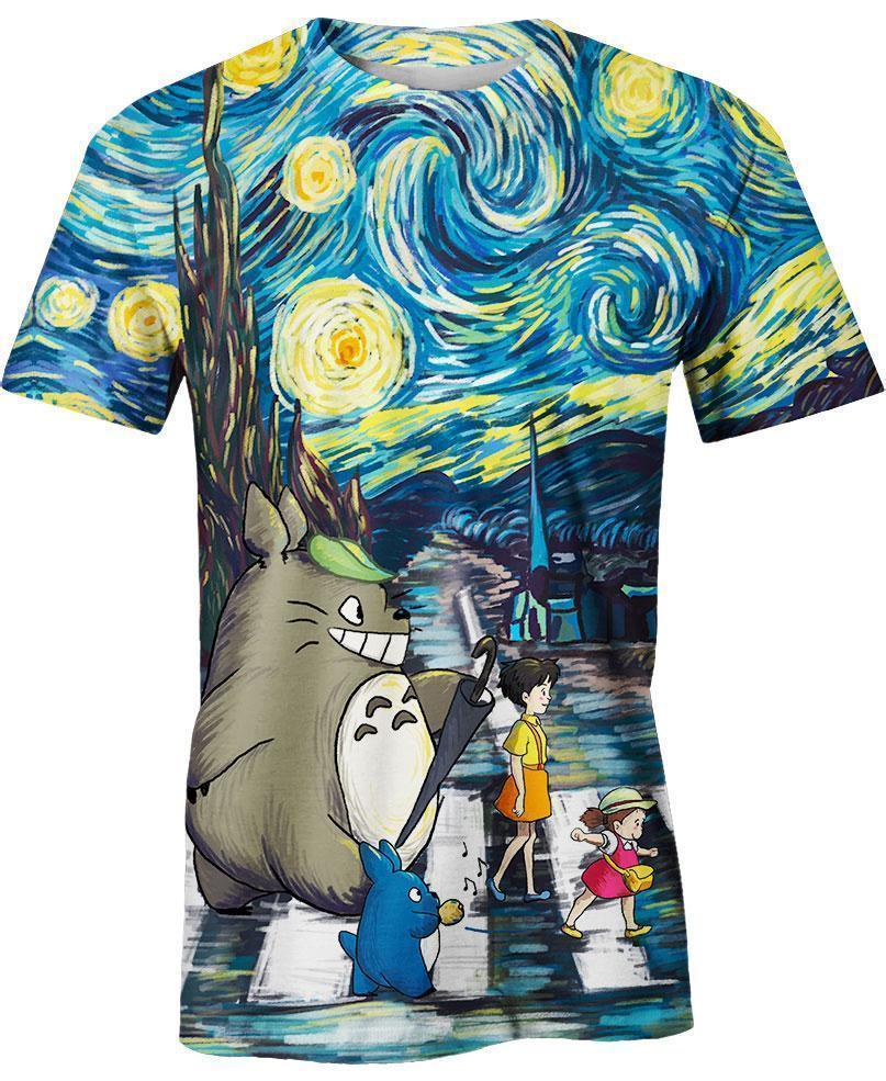Friends And Starry Night-ghibli-VIO STORE-Hoodie-S-Vibe Cosy™