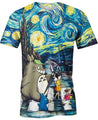 Friends And Starry Night-ghibli-VIO STORE-T-Shirt-S-Vibe Cosy™