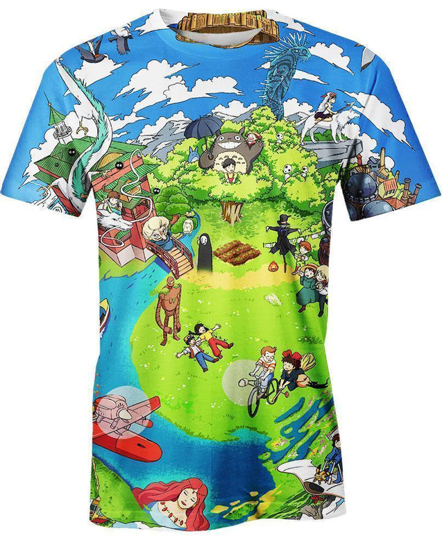 Green Planet-ghibli-VIO STORE-T-Shirt-S-Vibe Cosy™