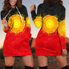 Aboriginal Flag Indigenous Sun 3D design Dress for women