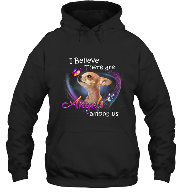 Pi281221 Yellow Chihuahua-Apparel-Amsbk-Hoodie-Black-S-Vibe Cosy™