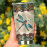 Beautiful Dragonfly-Vintage Mandala Premium Stainless Steel Tumbler TA040810-Tumbler-TA-Vibe Cosy™