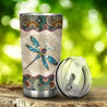 Beautiful Dragonfly-Vintage Mandala Premium Stainless Steel Tumbler TA040810-Tumbler-TA-Vibe Cosy™