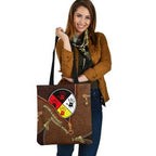 Native American 3D Printed Canvas Tote Bag