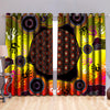 Indigenous Circle Dot Painting Hand Art Blackout Thermal Grommet Window Curtains-Curtains-HP Arts-52'' x 63''-Vibe Cosy™