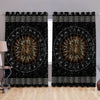Vikings - Circle Of Healing Runes Thermal Grommet Window Curtains-Curtains-HP Arts-52'' x 63''-Vibe Cosy™