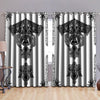 Viking Tattoo Blackout Thermal Grommet Window Curtains-Curtains-HP Arts-52'' x 63''-Vibe Cosy™