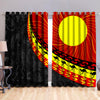 Indigenous Flag Circle Dot Painting Blackout Thermal Grommet Window Curtains-Curtains-HP Arts-52'' x 63''-Vibe Cosy™