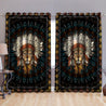 Beautiful Lion Native Blackout Thermal Grommet Window Curtains TR2605202S-Curtains-Huyencass-52'' x 63''-Vibe Cosy™