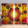 Indigenous Circle Dot Painting Blackout Thermal Grommet Window Curtains-Curtains-HP Arts-52'' x 63''-Vibe Cosy™