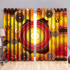 Indigenous Circle Dot Painting Blackout Thermal Grommet Window Curtains-Curtains-HP Arts-52'' x 63''-Vibe Cosy™