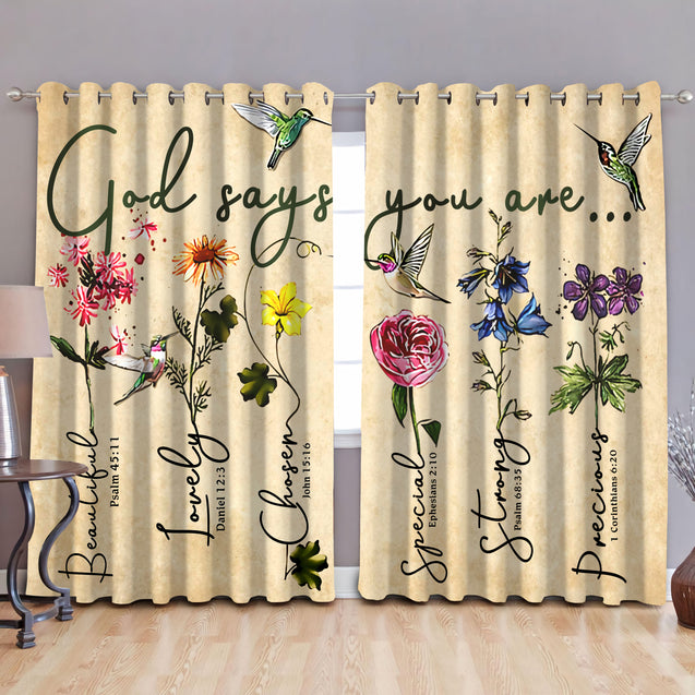 God says you are, blackout thermal grommet window curtains ver3 HAC270501-HG-HG-52'' x 63''-Vibe Cosy™