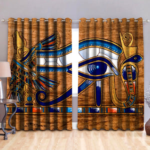 Eye of Horus Blackout Thermal Grommet Window Curtains MP07072007