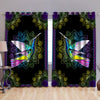 Amazing Rainbow Hummingbird Window Curtain Set-ML