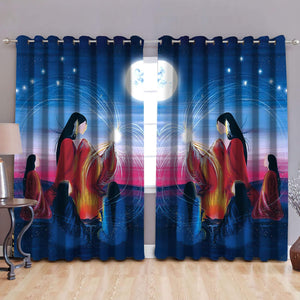 Native American Moon Legend Curtains MEI20081203-MEI