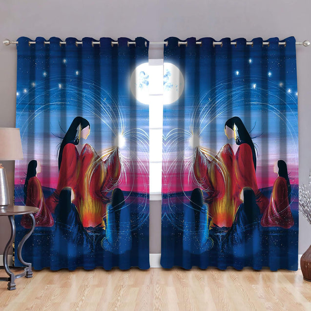 Native American Moon Legend Curtains MEI20081203-MEI