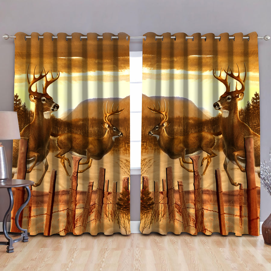 Deer Break Fence 3D Curtain LAM