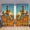 Cowboy Style Thermal Grommet Window Curtains DQB07312001-TQH-Curtains-TQH-52'' x 63''-Vibe Cosy™
